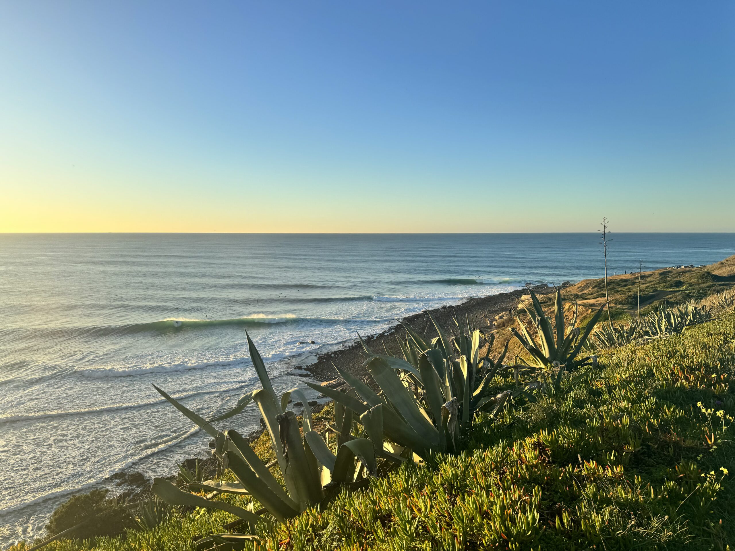 Atlantic coastline and surf near Ribeira d’Ilhas